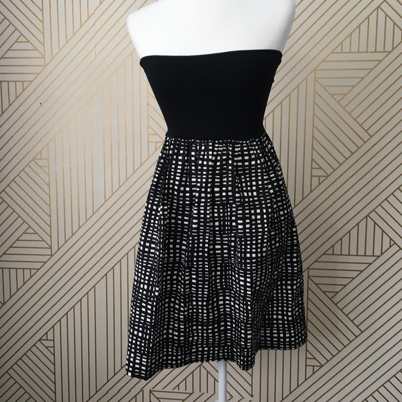 Theory Trois C abstract strapless dress - Picture 1 of 14